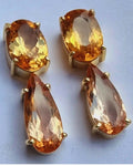 Imperial Topaz Drop Earrings