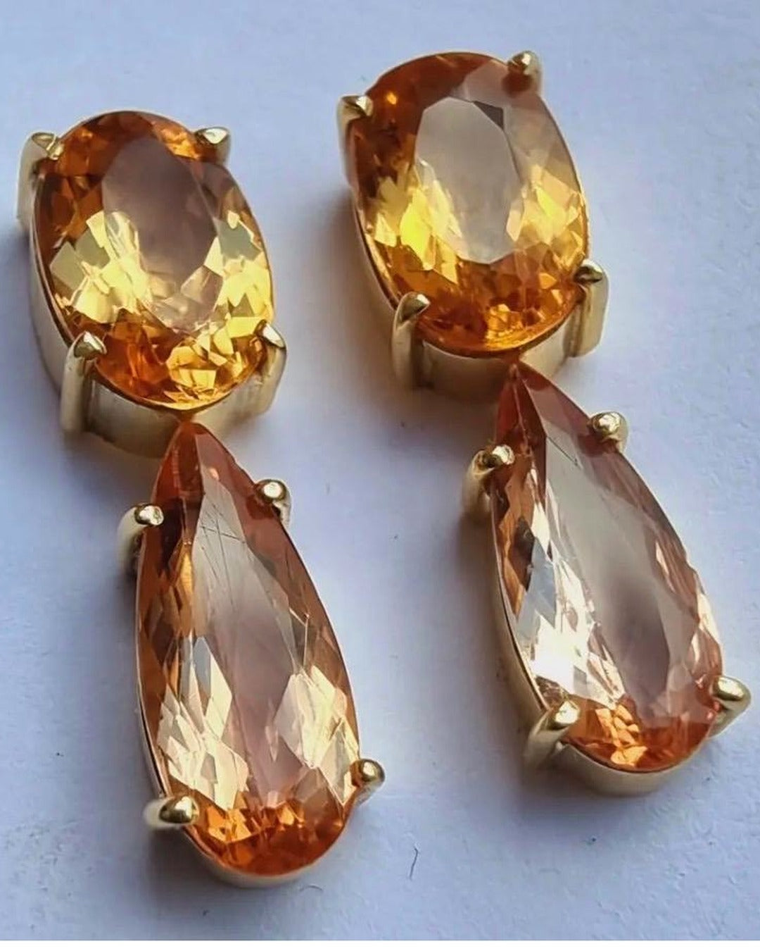 Imperial Topaz Drop Earrings